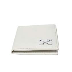 Pre Owned Off-White White Leather Arrow Card Holder