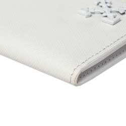 Pre Owned Off-White White Leather Arrow Card Holder