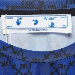 Pre Owned Off-White Multicolor Monogram Jersey Athletic T-Shirt L