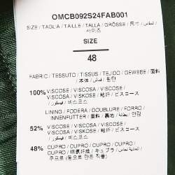 Off-White Green Bandana Print Satin Bermuda Shorts M