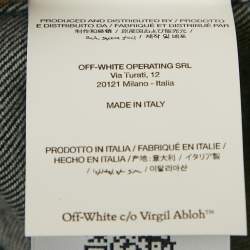 Off-White Blue Denim Skate Zipper Detail Jacket L