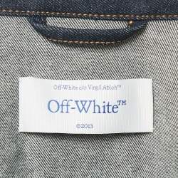 Off-White Blue Denim Skate Zipper Detail Jacket L