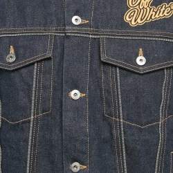Off-White Blue Denim Skate Zipper Detail Jacket L