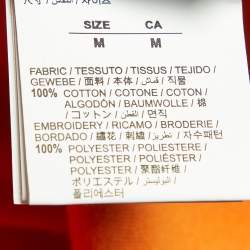 Pre Owned Off-White Orange Golden Ratio Cotton Long Sleeve T-Shirt M