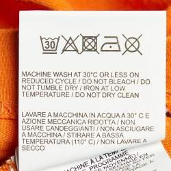 Pre Owned Off-White Orange Golden Ratio Cotton Long Sleeve T-Shirt M