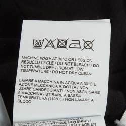 Pre Owned Off-White Black Caravaggio Painting Cotton Mock Neck Long Sleeve T-Shirt XS 