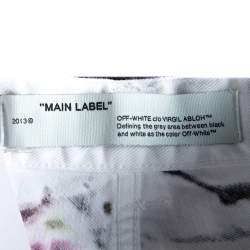 Pre Owned Off-White White Paint Splatter Denim Slim Fit Jeans M