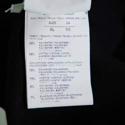 Pre Owned Off-White Black Knit Diagonal Brushed Stripe Detail Track Pants XL