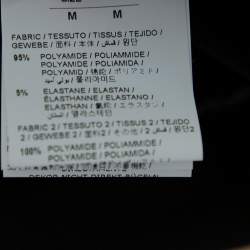 Pre Owned Off-White Black Knit Zipper Hem Detail Slim Fit Track Pants M