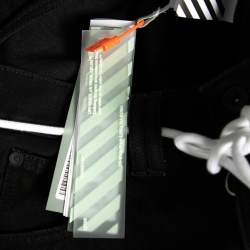 Off-White Black Denim Arrow Printed Jeans M