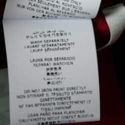 Pre Owned Off-White Red Flannel Cotton Button Front Shirt M