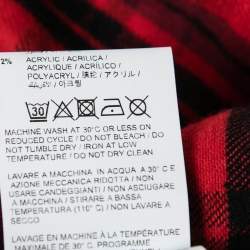 Pre Owned Off-White Red Flannel Cotton Button Front Shirt M