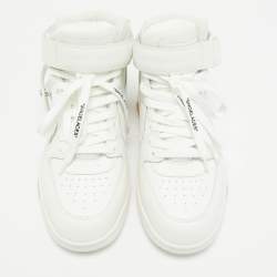 Off-White White Leather Out Of Office High Top Sneakers Size 41