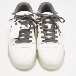 Off-White White/Grey Leather Out of Office Low Top Sneakers Size 45
