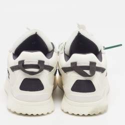 Pre Owned Off-White Midtop Sponge Size 42 White Leather Lace Up Sneakers