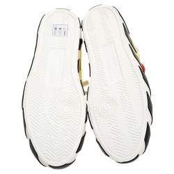 Off-White Yellow Canvas Vulcanized Low-Top Sneakers Size 43