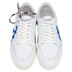 Off-White White Leather Vulc Low Sneakers Size EU 43