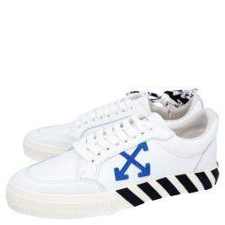 Off-White White Leather Vulc Low Sneakers Size EU 43