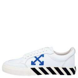 Off-White White Leather Vulc Low Sneakers Size EU 43