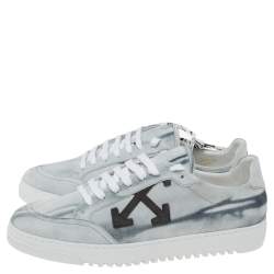 Off-White Grey Suede Low Top Sneakers Size 42