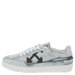 Off-White Grey Suede Low Top Sneakers Size 42