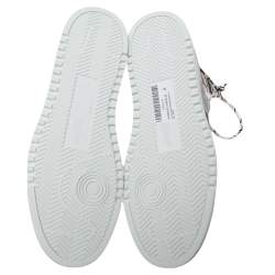 Off-White Grey Suede Low Top Sneakers Size 42