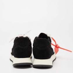 Off-White Black Suede And Leather  Runner Arrow Sneakers Size 40