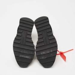 Off-White Black Suede And Leather  Runner Arrow Sneakers Size 40