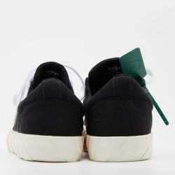 مملوكة مسبقًا Off-White Black/White Canvas Vulcanized Low Top Sneakers Size 39
