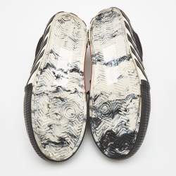 Off-White Black Canvas Vulcanised Sneakers Size 43