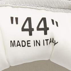 مملوكة مسبقًا Off-White Grey Suede and Fabric Arrow Low Top Sneakers Size 44