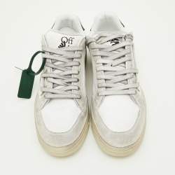 Off-White Tricolor Suede and Canvas 5.0 Low Top Sneakers Size 43