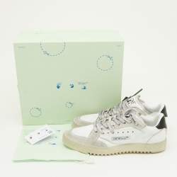 Off-White Tricolor Suede and Canvas 5.0 Low Top Sneakers Size 43