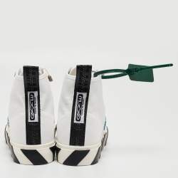 Off-White White Canvas high Top Sneakers Size 42