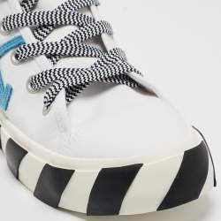 Off-White White Canvas high Top Sneakers Size 42