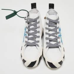 Off-White White Canvas high Top Sneakers Size 42