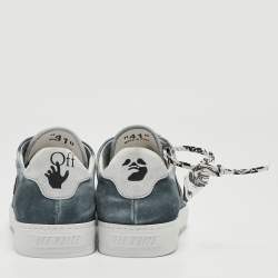 مملوكة مسبقًا Off-White Blue/Grey Suede 2.0 Low Top Sneakers Size 41