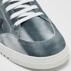 مملوكة مسبقًا Off-White Blue/Grey Suede 2.0 Low Top Sneakers Size 41