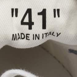 مملوكة مسبقًا Off-White Blue/Grey Suede 2.0 Low Top Sneakers Size 41