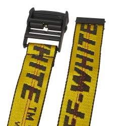 Off-White Yellow/Black Nylon Industrial Belt 