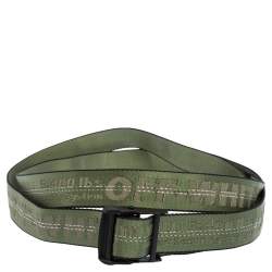 olive green off white belt