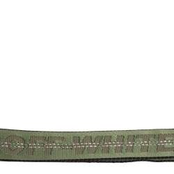 Pre Owned Off-White Green/Black Nylon Industrial Belt 110CM