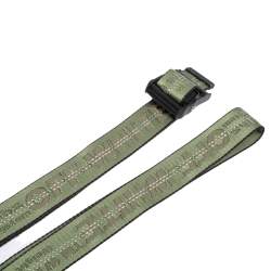 Pre Owned Off-White Green/Black Nylon Industrial Belt 110CM