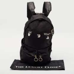 Off-White Black Nylon Logo Backpack