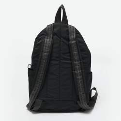 Pre Owned Off-White Black Nylon Arrow Print Backpack