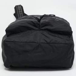 Pre Owned Off-White Black Nylon Arrow Print Backpack