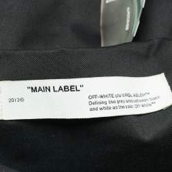 Pre Owned Off-White Black Nylon Arrow Print Backpack