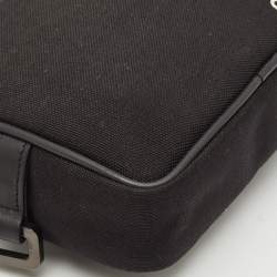 Off-White Black Canvas Industrial Camera Crossbody Bag