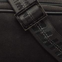 Off-White Black Canvas Industrial Camera Crossbody Bag