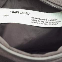Off-White Black Canvas Industrial Camera Crossbody Bag